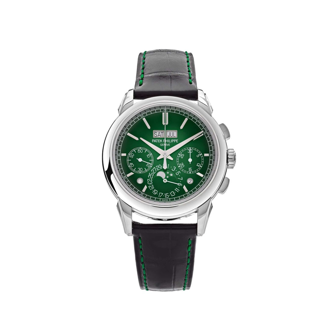 Relógio Patek Perpetual Calendar Chronograph Platinum Green Diall - Acompanha Caixa e Certificado