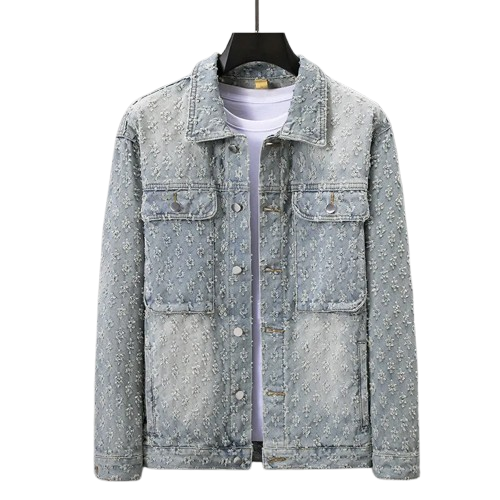 Jaqueta Jeans Jacquard