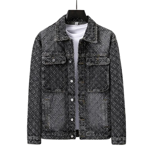 Jaqueta Jeans Jacquard