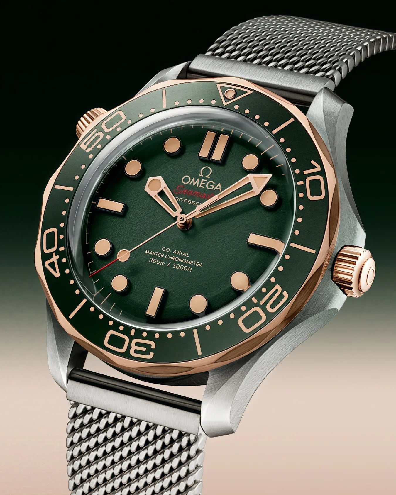 Relógio Omega Seamaster Diver 300M 42 mm, Titanium ‑ Bronze Gold on Titanium