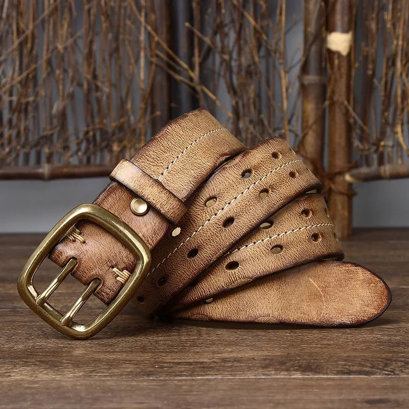 Cinto Masculino de Couro Artesanal Fiorinni