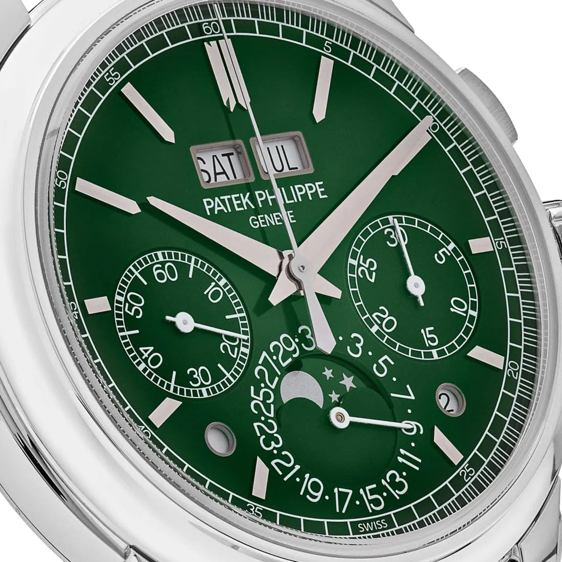 Relógio Patek Perpetual Calendar Chronograph Platinum Green Diall - Acompanha Caixa e Certificado