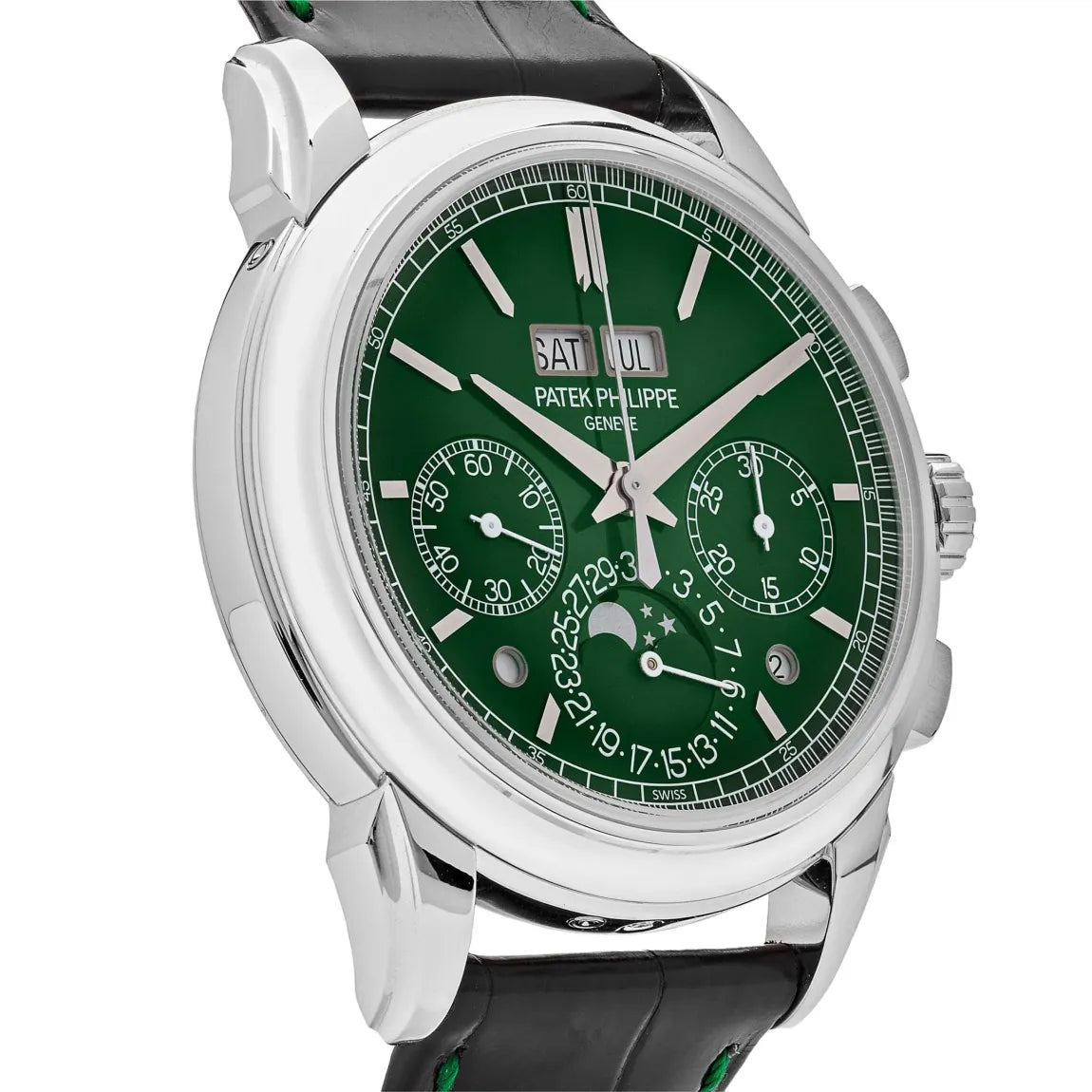 Relógio Patek Perpetual Calendar Chronograph Platinum Green Diall - Acompanha Caixa e Certificado