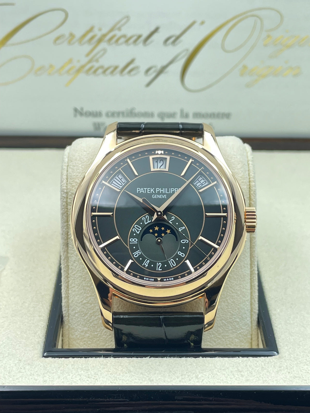 Relógio Patek Moon-Phase 40mm - Acompanha Caixa e Certificado