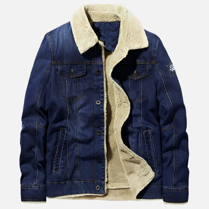 Jaqueta Jeans Masculina Acolchoada