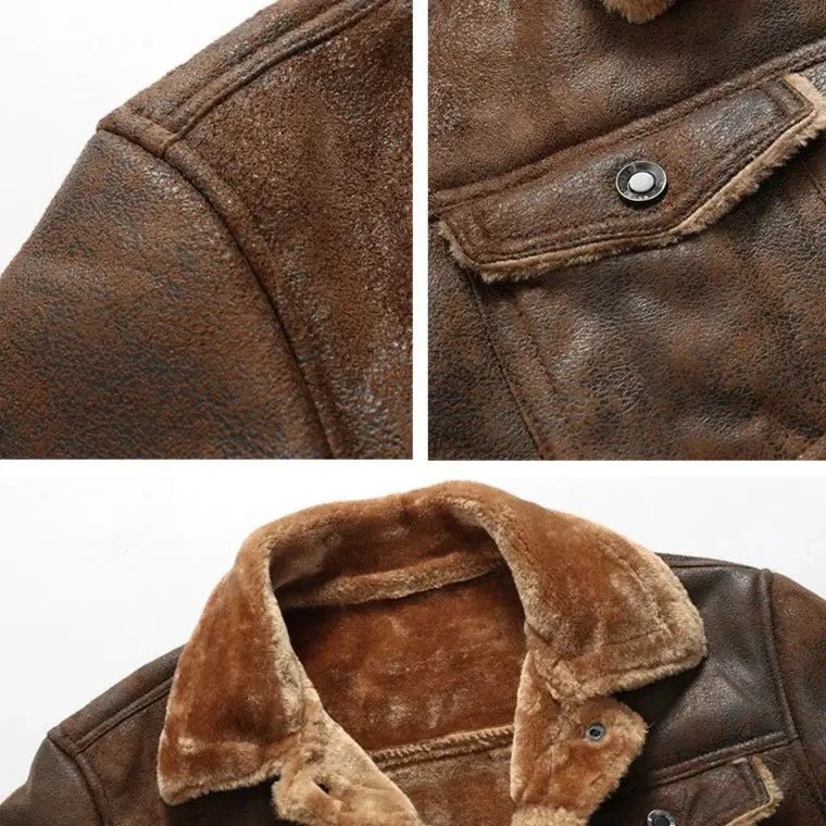 Jaqueta Masculina de Couro Bellvian