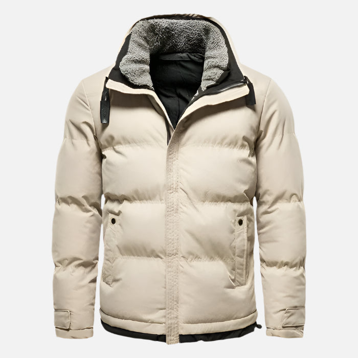 Jaqueta Masculina Puffer Forrada em Lã