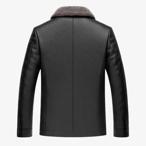 Jaqueta Masculina em Couro com Forro de Cashmere